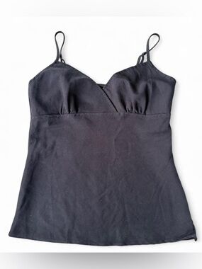 Stetson Black Spaghetti-Strap Camisole with V-Neck
